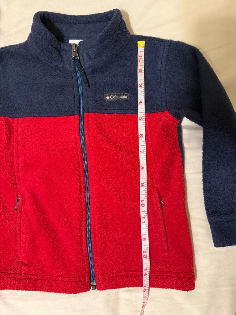 Columbia Boys' Toddler Steens Mountain II Fleece Jacket 4T Navy and Red